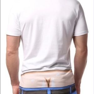 Mens No Brand Cotton Fun Back Print Tshirt